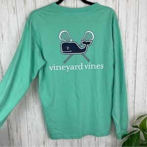 Vineyard Vines sea foam green long sleeve tee small